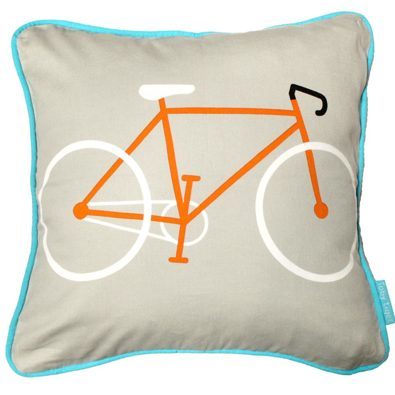 Kissen "Fahrrad", orange