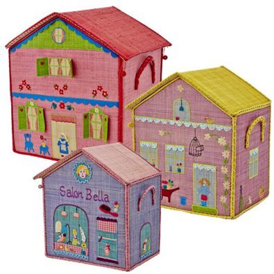 Spielzeugkörbe "Kleine Häuser" 3er Set