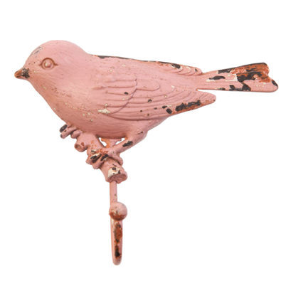Wandhaken "Bird", rosa