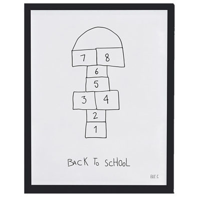 Bild im Rahmen "Back to School"