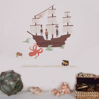 Mini-Wandsticker "Piraten" von Love Mae